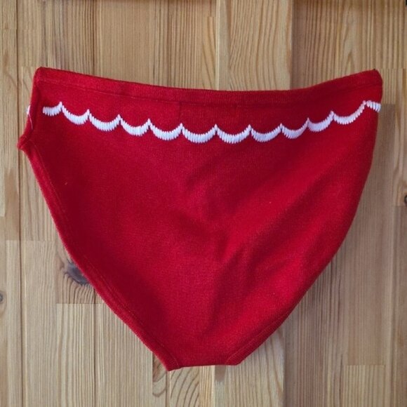 NWOT FOR LOVE AND LEMONS JOSEPHINE RED KNI EMBRIODERD BIKINI PANTY XS - Picture 4 of 6